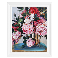 Картина Букет роз в вазе (холст, масло), фото