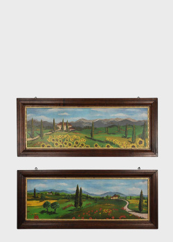 Комплект картин Пейзаж Тосканы Decor Toscana 32х77см 2шт, фото