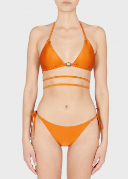 Раздельный купальник Emporio Armani оранжевого цвета, фото