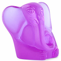 Хрустальная фигурка Daum Бог-ganesh фиолетового цвета, фото