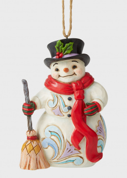 Новогоднее украшение Снеговик Enesco Heartwood Creek Snowman 12см, фото