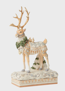 Фигурка оленя Enesco White Woodland Reindeer Centrepiece 37см, фото