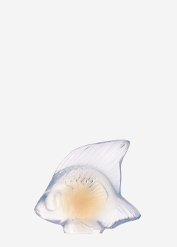 Фигурка Lalique Fauna Fish из матового хрусталя, фото