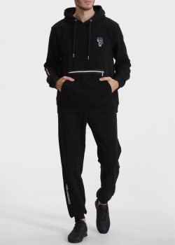 Черный костюм с капюшоном Karl Lagerfeld из смесового хлопка, фото