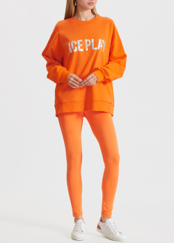 Оранжевый костюм Iceberg Ice Play с принтом-лого, фото