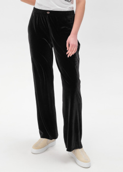 Велюровые брюки Emporio Armani черного цвета, фото