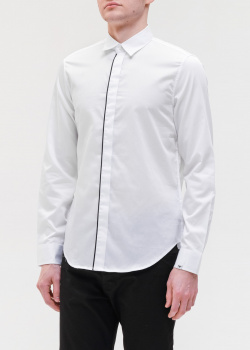 Мужская рубашка Emporio Armani с контрастной полосой, фото