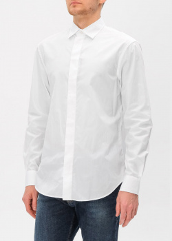 Белая рубашка Emporio Armani с длинным рукавом, фото