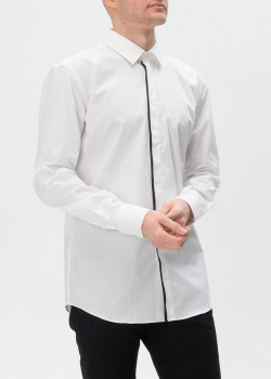 Белая рубашка Hugo Boss с Контрастной полосой, фото