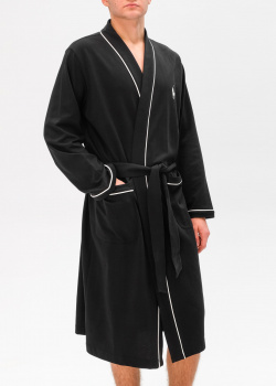 Мужской халат Polo Ralph Lauren черного цвета, фото