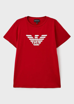 Красная футболка Emporio Armani для детей, фото
