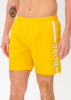 Желтые пляжные шорты Hugo Boss Hugo Dolphin, фото