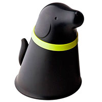 Контейнер с миской для собаки Qualy Pupp черного цвета, фото