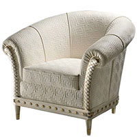 Кресло Versace Home Milady с брендовым тиснением, фото