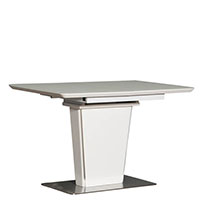 Раскладной стол PRESTOL Hi-tech Марлен белого цвета, фото