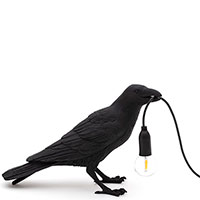 Светильник Seletti Bird Lamp черного цвета, фото