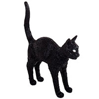 Лампа Seletti Jobby the cat черного цвета, фото