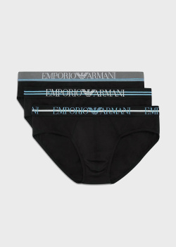 Набор брифов Emporio Armani 3шт брендовой надписью, фото