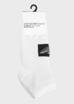 Белые носки Emporio Armani 2шт с логотипом, фото