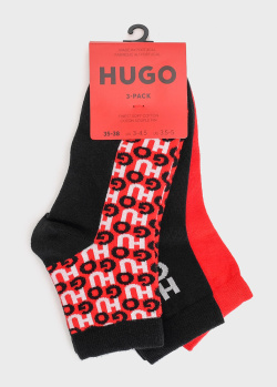 Три пары носков Hugo Boss Hugo с логотипом, фото