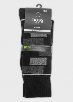 Две пары носков Hugo Boss черного цвета, фото
