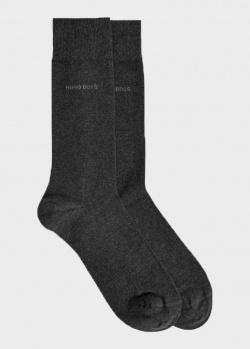 Темно-серые носки Hugo Boss из смесового хлопка, фото