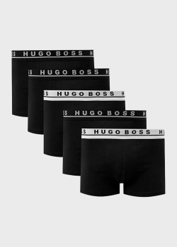 Набор боксеров Hugo Boss 5шт черного цвета, фото