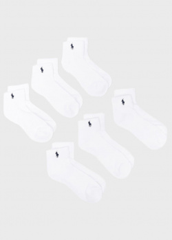 Комплект из 6 пар носков Polo Ralph Lauren белого цвета, фото