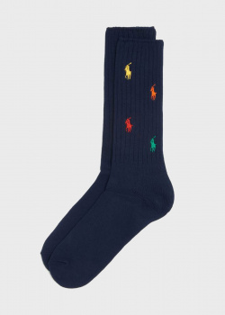 Мужские носки Polo Ralph Lauren с фирменной вышивкой, фото