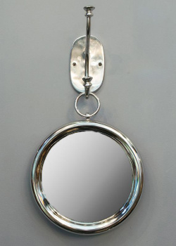 Настенное круглое зеркало HazenKamp 30см из алюминия, фото