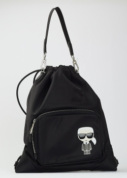 Черный рюкзак Karl Lagerfeld со съемной ручкой, фото
