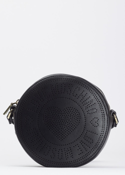 Черная сумка Love Moschino круглой формы, фото