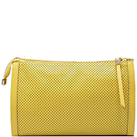 Желтая сумка Ripani Cookie с декоративной перфорацией, фото
