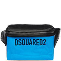 Двухцветная поясная сумка Dsquared2 с частичной лакировкой, фото