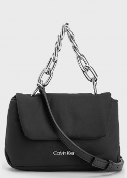Текстильная сумка Calvin Klein с ручкой-цепью, фото