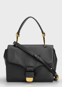 Черная сумка Coccinelle Firenze из крупнозернистой кожи, фото
