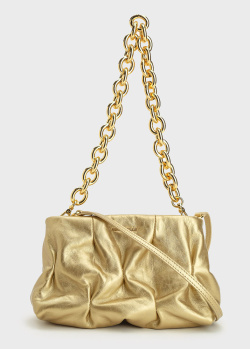 Золотистая сумка Coccinelle с крупной цепью, фото