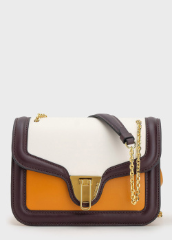 Оранжевая сумка Coccinelle Beat с контрастными деталями, фото