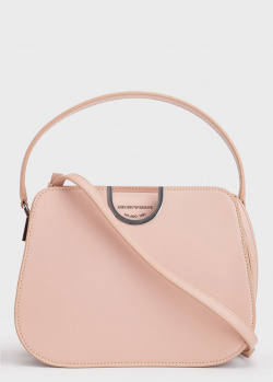 Розовая сумка Emporio Armani из гладкой кожи, фото