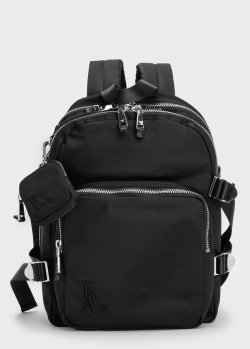 Черный рюкзак Emporio Armani со съемной монетницей, фото