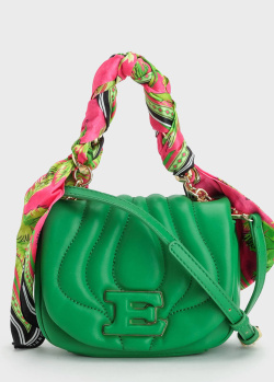 Стеганая сумка Ermanno Ermanno Scervino зеленого цвета, фото