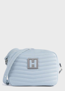 Стеганая сумка Hugo Boss Hugo голубого цвета, фото