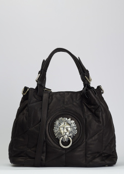 Черная сумка Renato Angi с декором-львом, фото