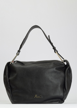 Черная сумка Marina Creazioni на широком ремне, фото