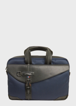 Синий портфель S.T.Dupont Defi Millenium с отделением для ноутбука, фото