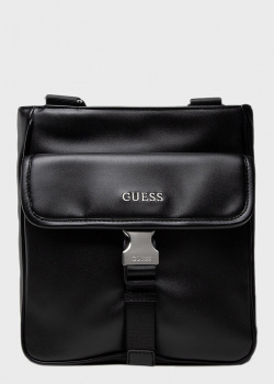 Черная сумка Guess Scala из экокожи, фото