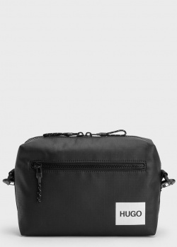 Текстильная сумка Hugo Boss Syron черного цвета, фото