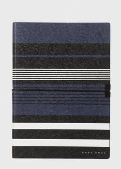 Блокнот для заметок Hugo Boss Storyline Stripes Blue А5 с зернистой структурой, фото