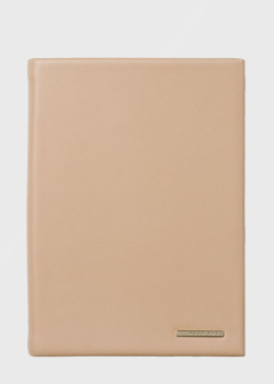 Розовый блокнот Hugo Boss Essential Nude А6 с логотипом бренда, фото