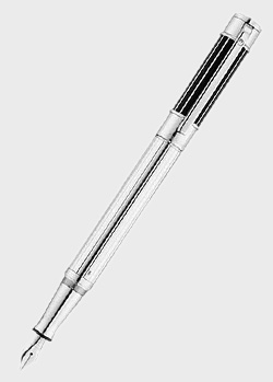 Перьевая ручка Waldmann Commander с лаковыми вставками на колпачке, фото